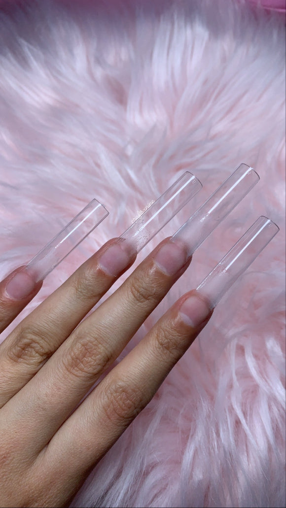 Narrow square | Rose nails, Nude nails, Nail shape